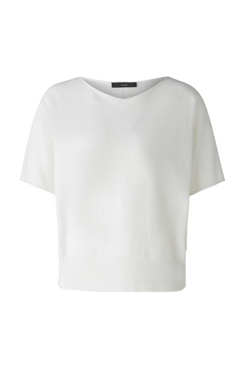Oui - Pullover reine Baumwolle optic white - Gr. - 42 von Oui