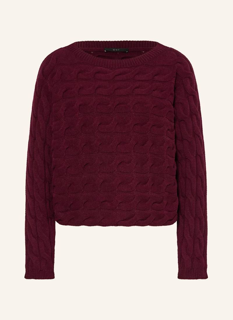 Oui Pullover Sirah rot von Oui