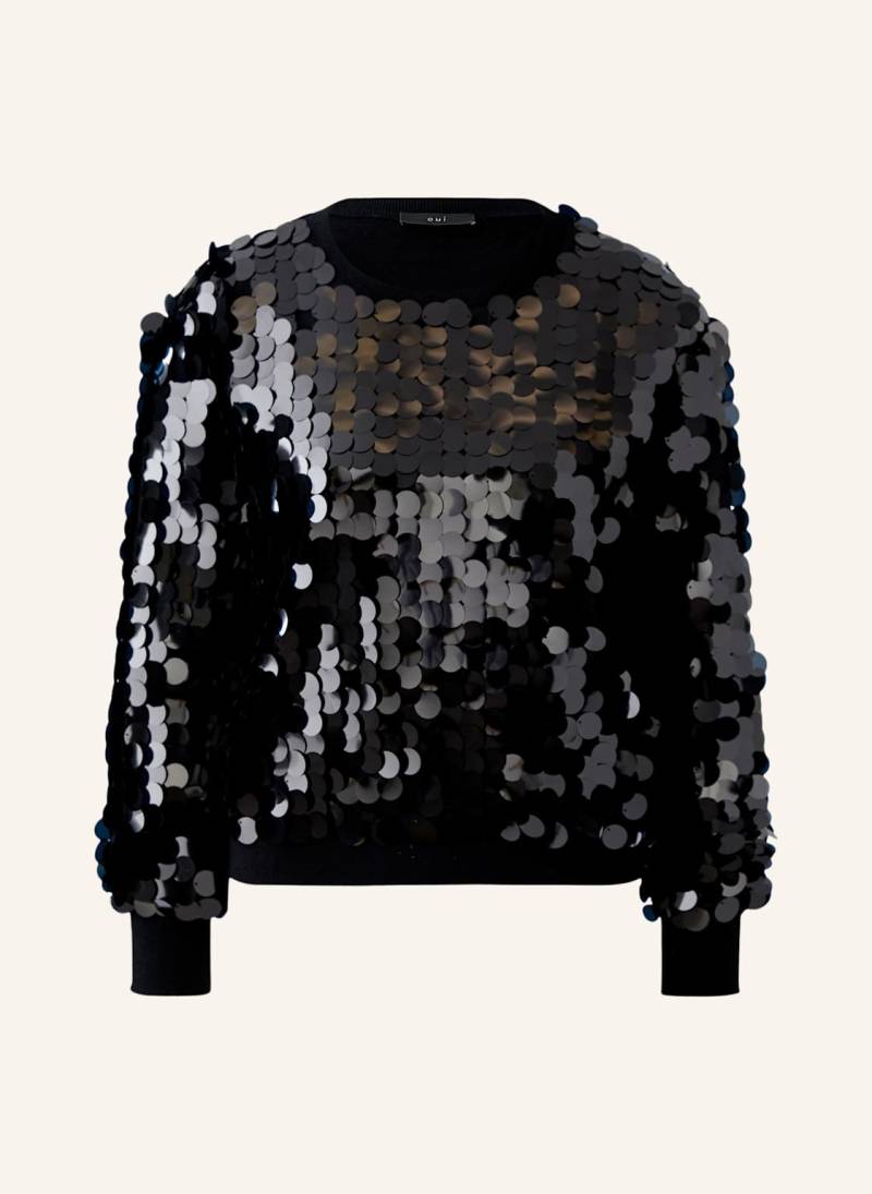 Oui Pullover schwarz von Oui