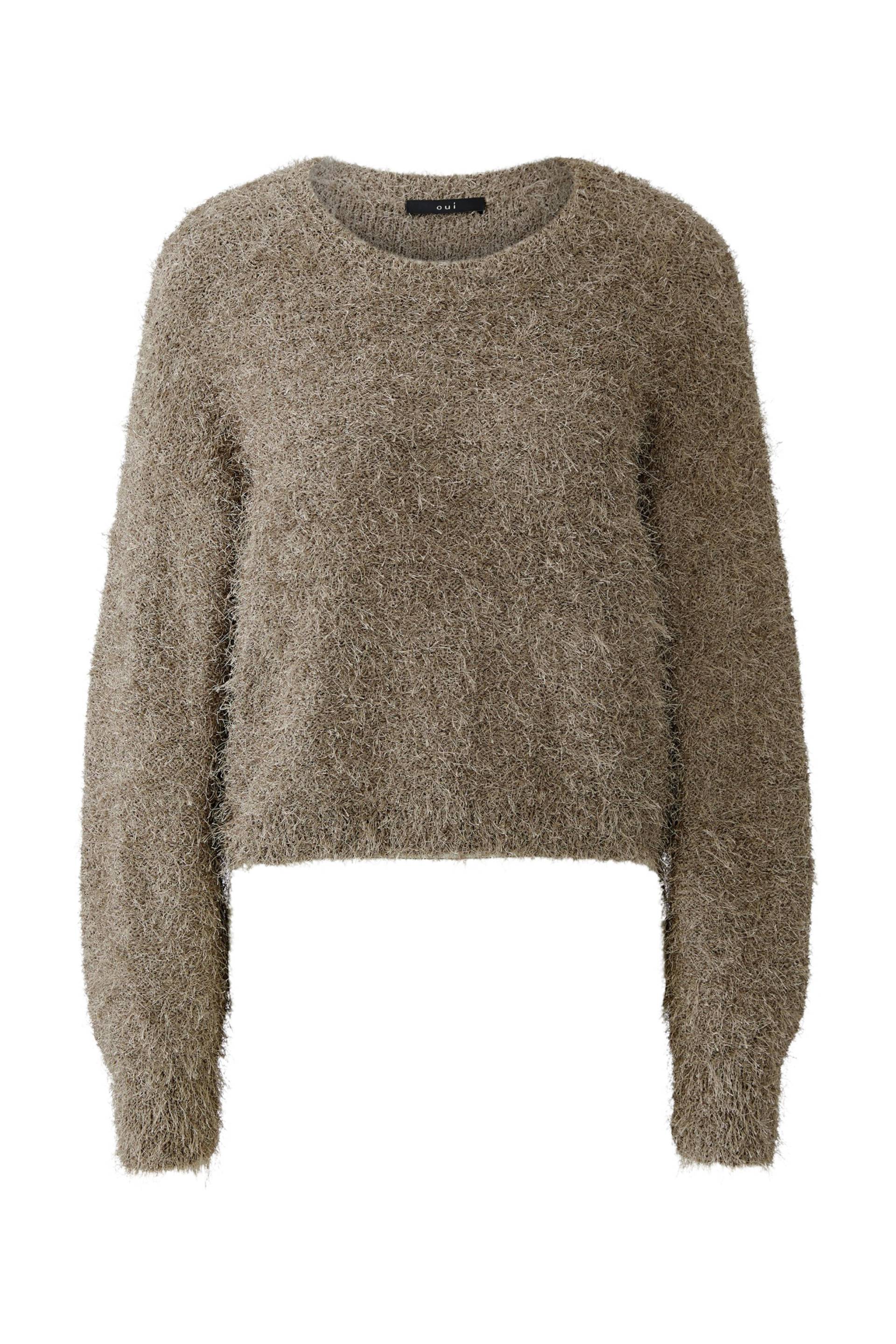 Oui - Pullover smokey taupe - Gr. - 34 von Oui