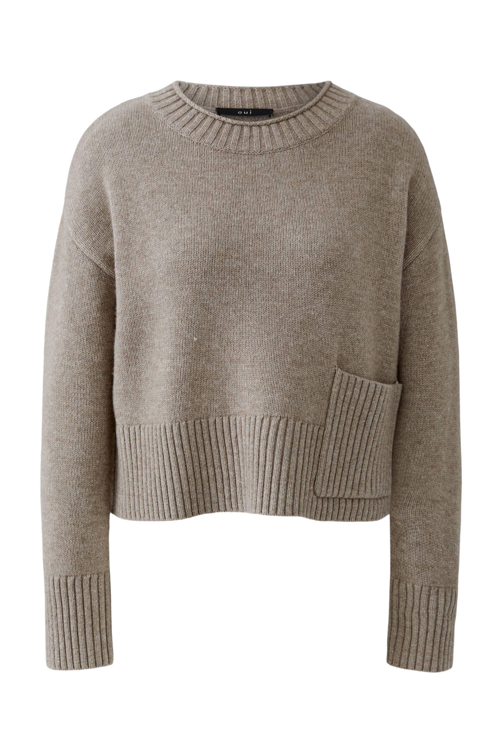 Oui - Pullover smokey taupe - Gr. - 38 von Oui
