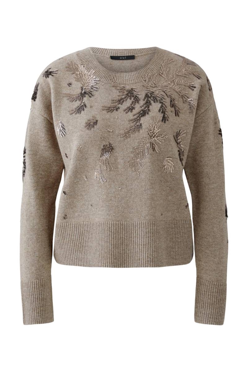 Oui - Pullover smokey taupe - Gr. - 40 von Oui