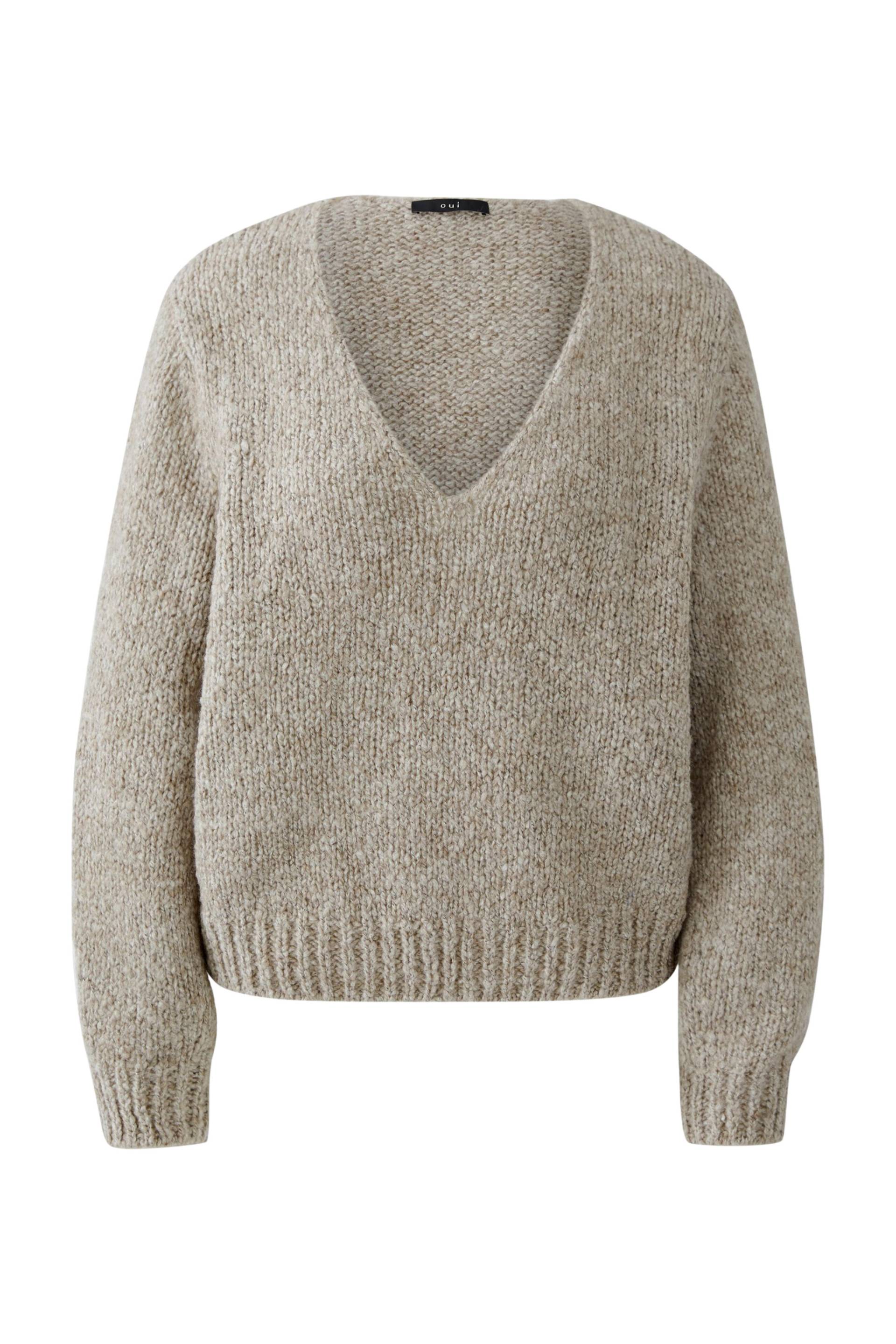 Oui - Pullover smokey taupe - Gr. - 42 von Oui