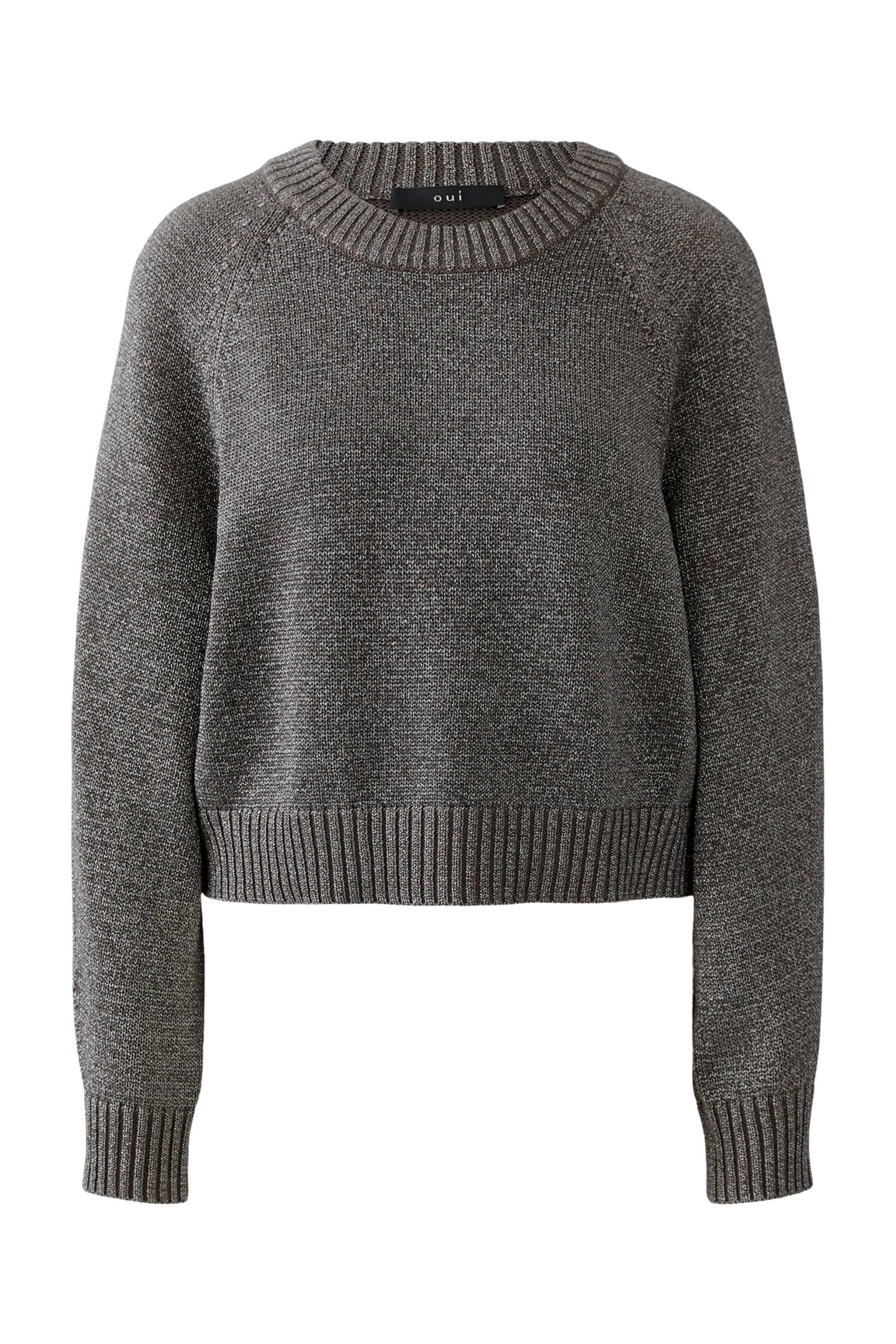 Oui - Pullover taupe - Gr. - 38 von Oui