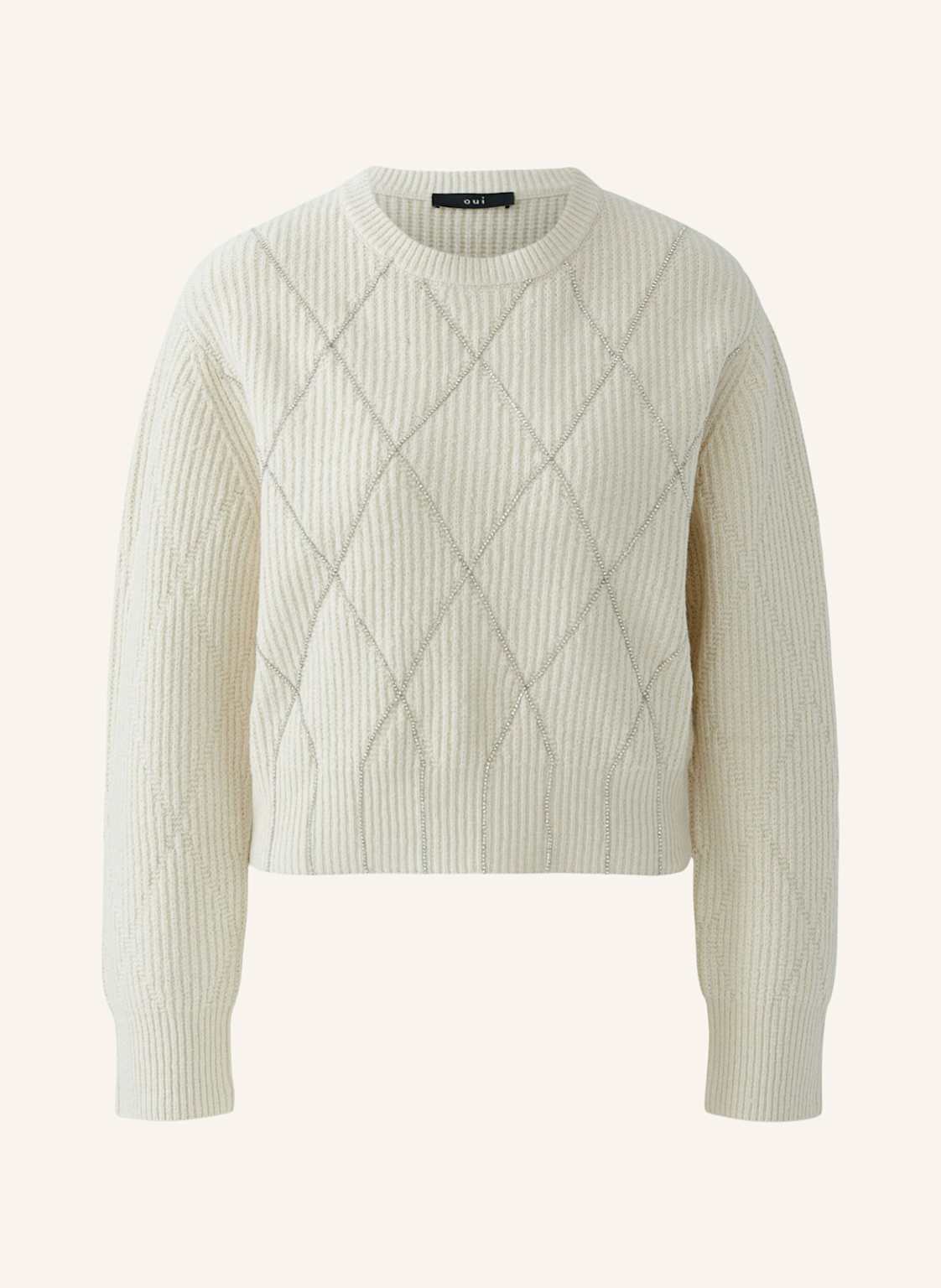 Oui Pullover weiss von Oui