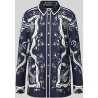 Oui Regular Fit Bluse mit Manschetten in Dunkelblau, Größe 46 Oui Regular Fit Bluse mit Manschetten in Dunkelblau, Größe 46 von Oui