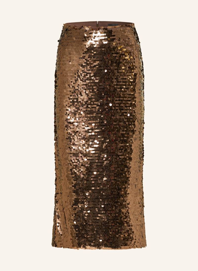 Oui Rock Mit Pailletten braun von Oui