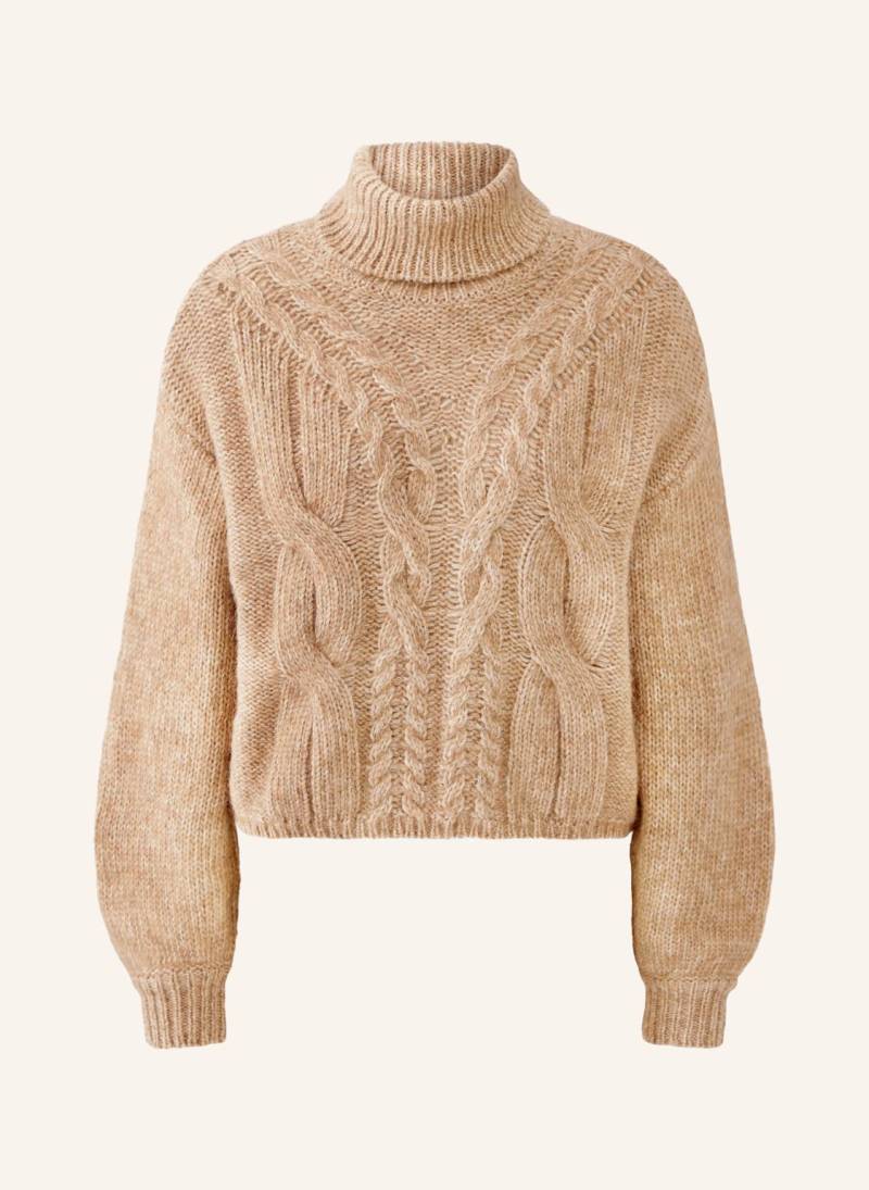 Oui Rollkragenpullover Mit Alpaka beige von Oui