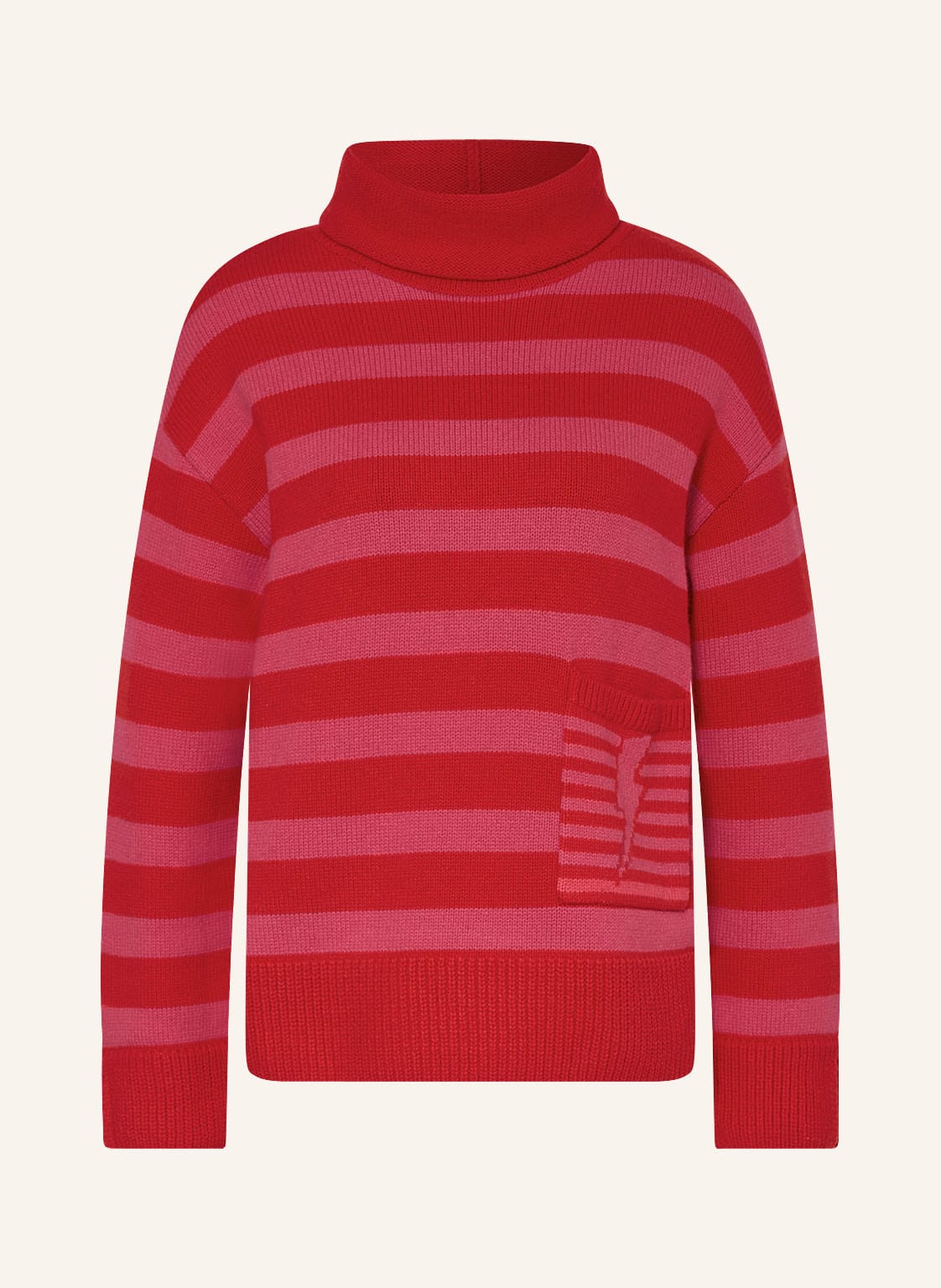 Oui Rollkragenpullover pink von Oui