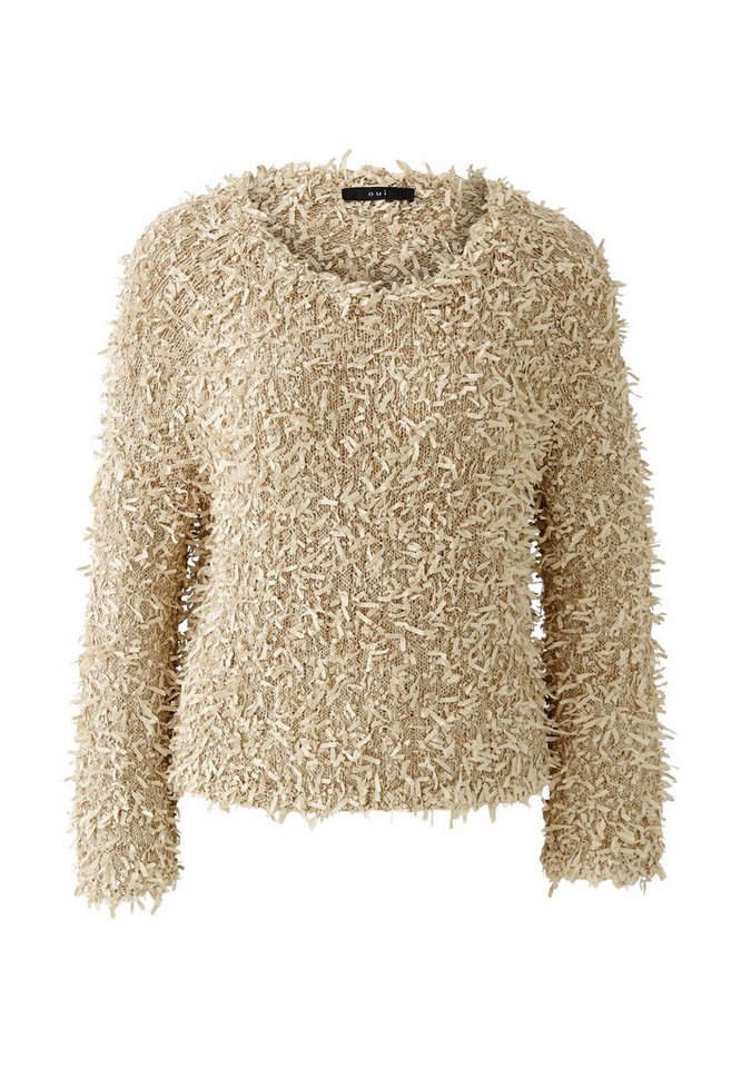 Oui Rundhalspullover Pullover Raglanform von Oui