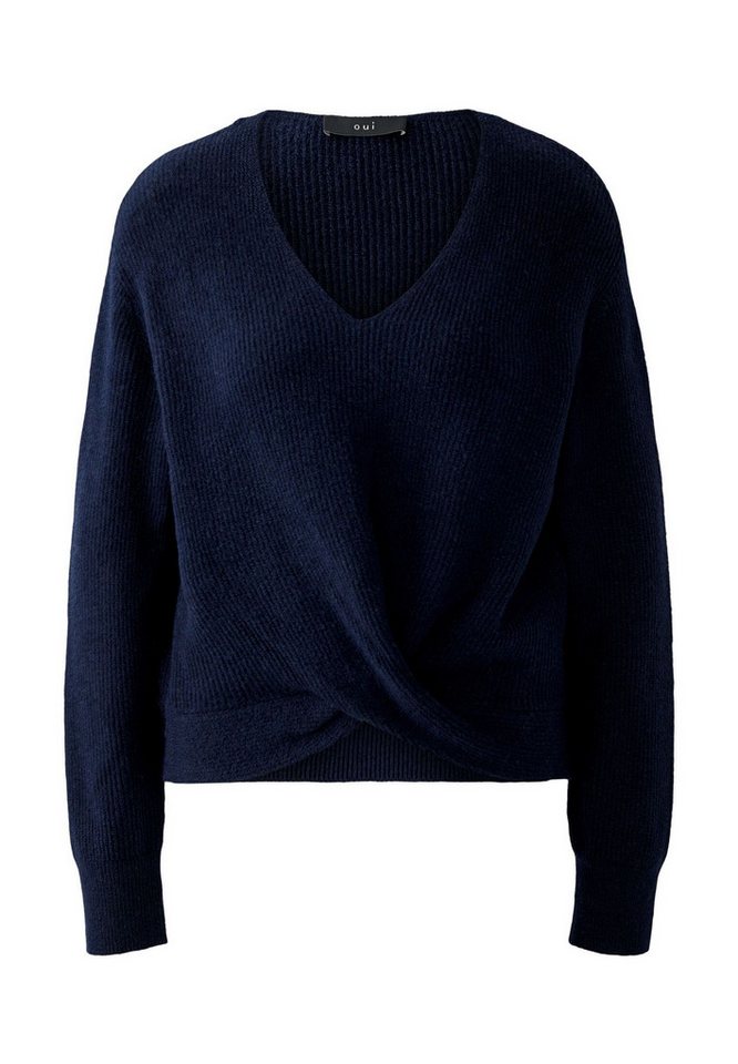 Oui Rundhalspullover Pullover Oui Rundhalspullover Pullover von Oui