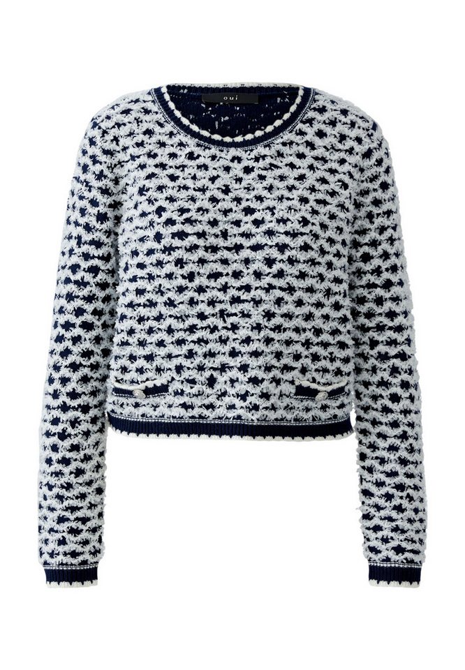 Oui Rundhalspullover Pullover von Oui