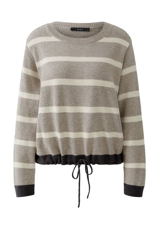 Oui Rundhalspullover Pullover von Oui