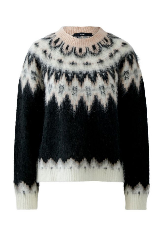 Oui Rundhalspullover Pullover von Oui