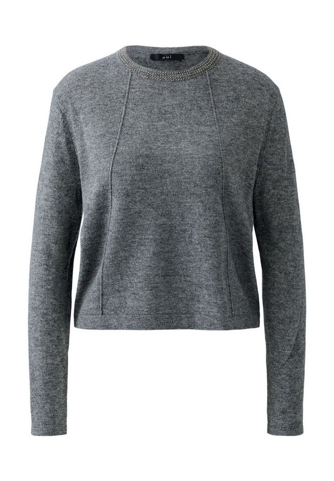 Oui Rundhalspullover Pullover von Oui