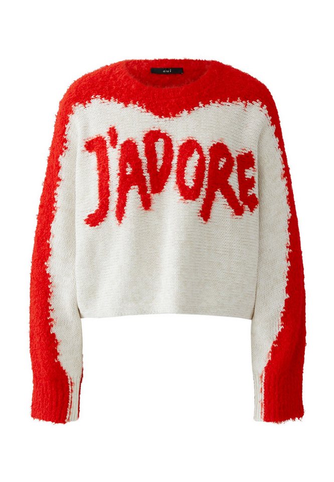 Oui Rundhalspullover Pullover von Oui