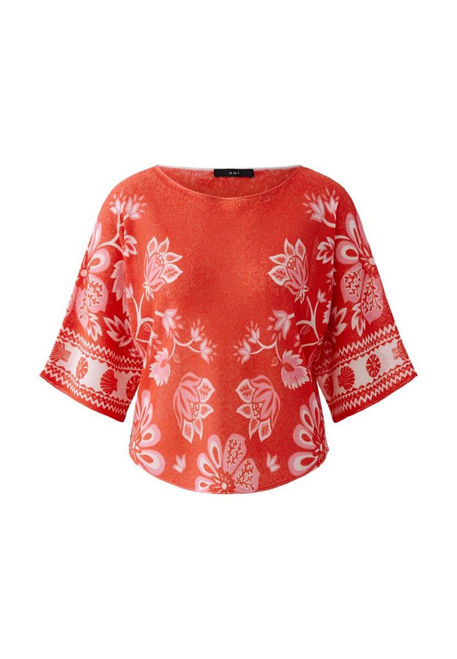 Oui Rundhalspullover Pullover von Oui