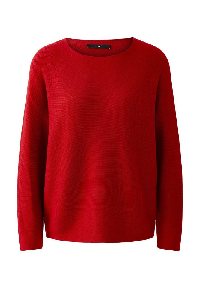 Oui Rundhalspullover Pullover von Oui