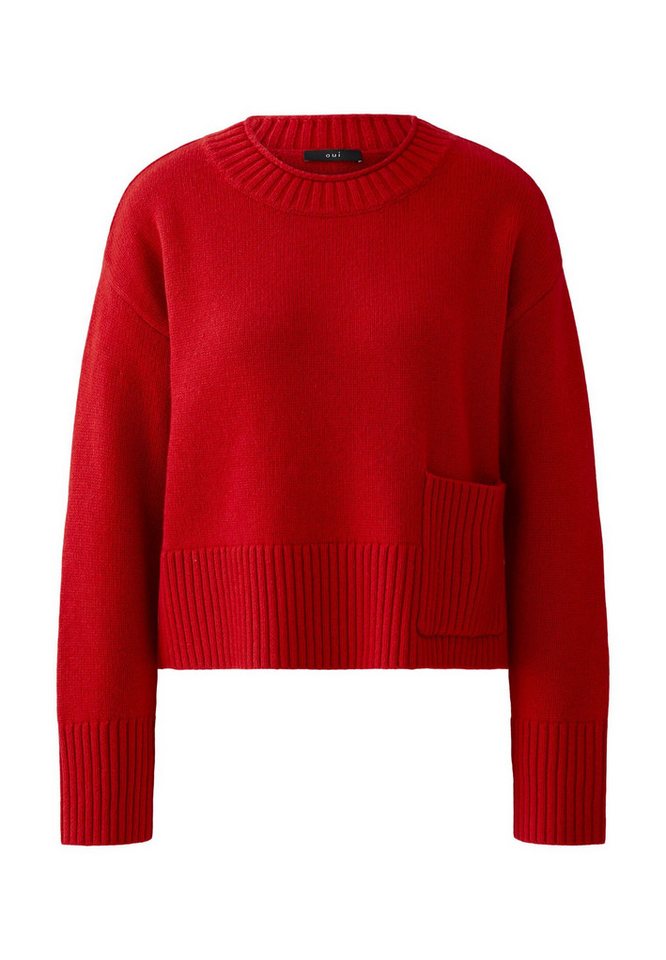 Oui Rundhalspullover Pullover von Oui
