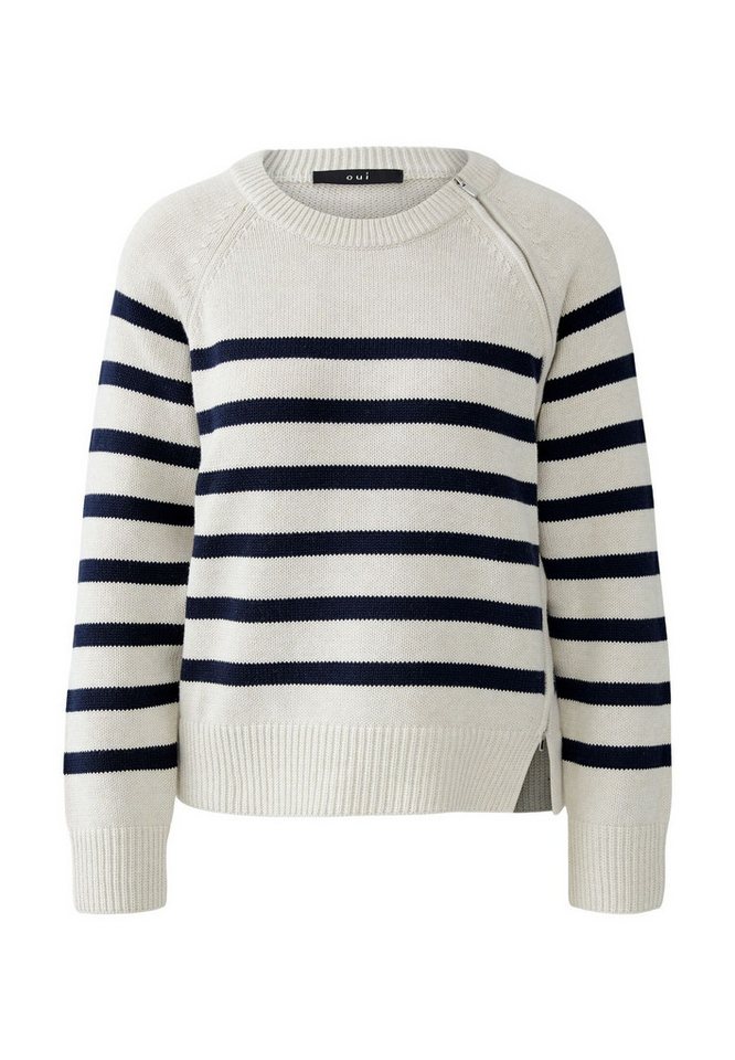 Oui Rundhalspullover Pullover von Oui