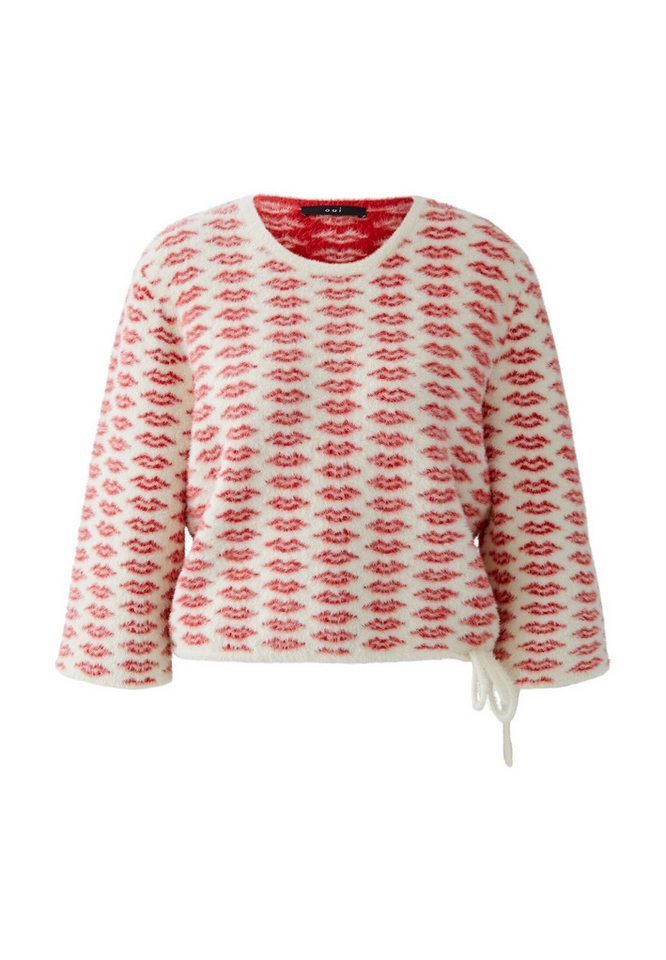 Oui Rundhalspullover Pullover Oui Rundhalspullover Pullover von Oui