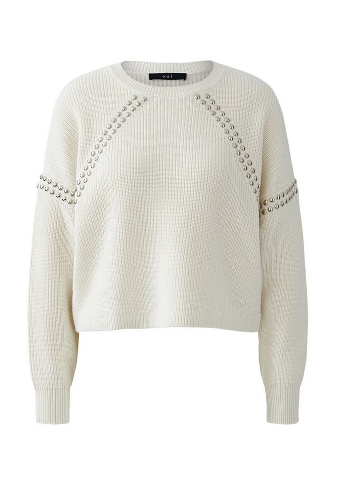 Oui Rundhalspullover Pullover Oui Rundhalspullover Pullover von Oui