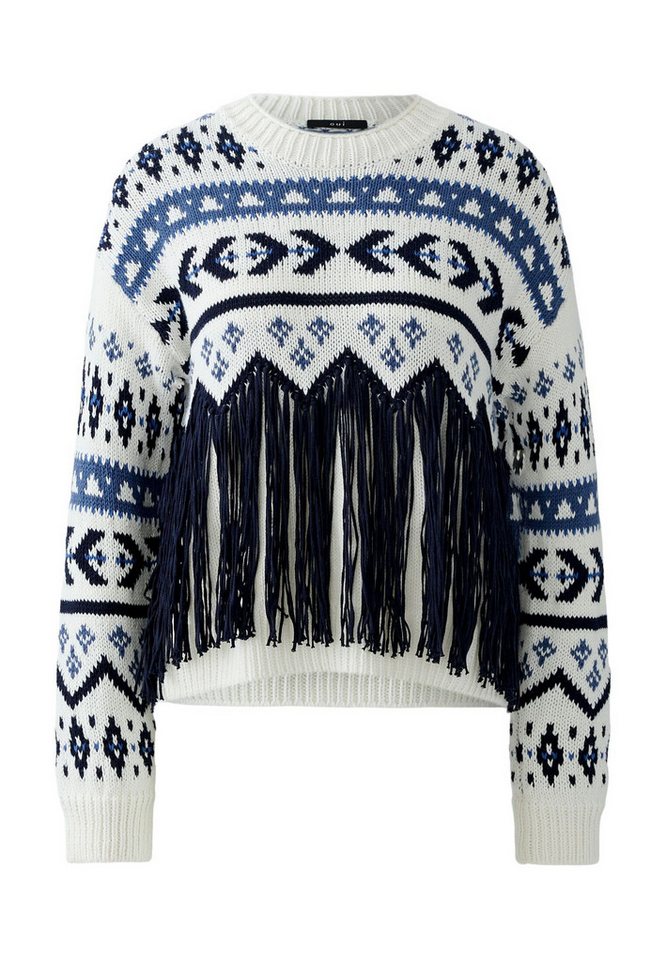 Oui Rundhalspullover Pullover von Oui