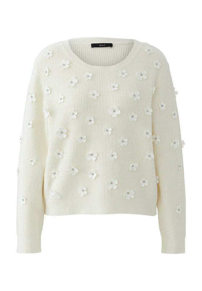 Oui Rundhalspullover Pullover von Oui