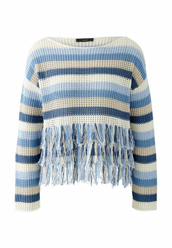 Oui Rundhalspullover Rundhalspullover für Damen (1-tlg) von Oui