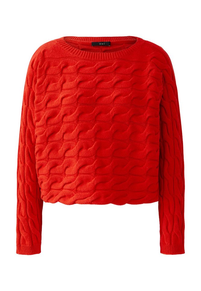 Oui Rundhalspullover SIRAH Pullover von Oui