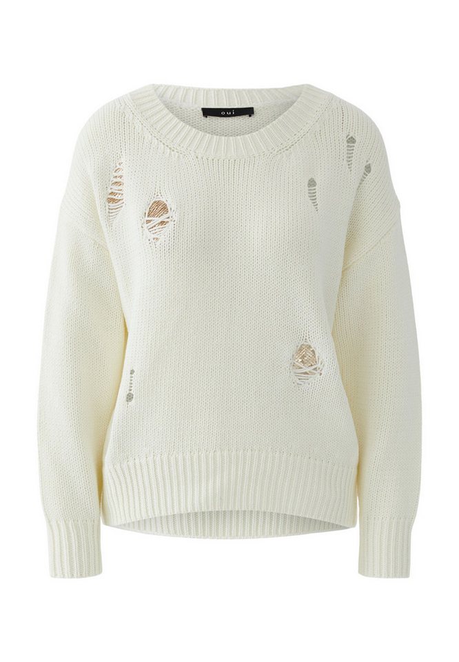 Oui Rundhalspullover von Oui