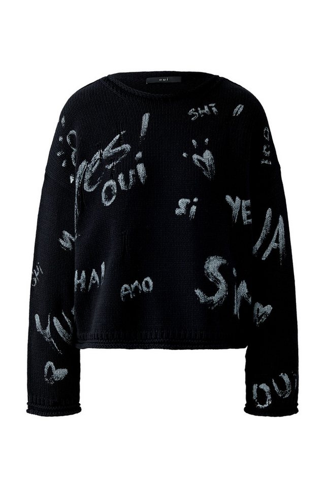 Oui Rundhalspullover von Oui