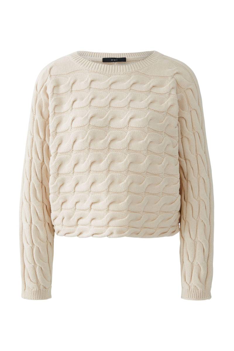 Oui - SIRAH Pullover whitecap gray - Gr. - 38 von Oui