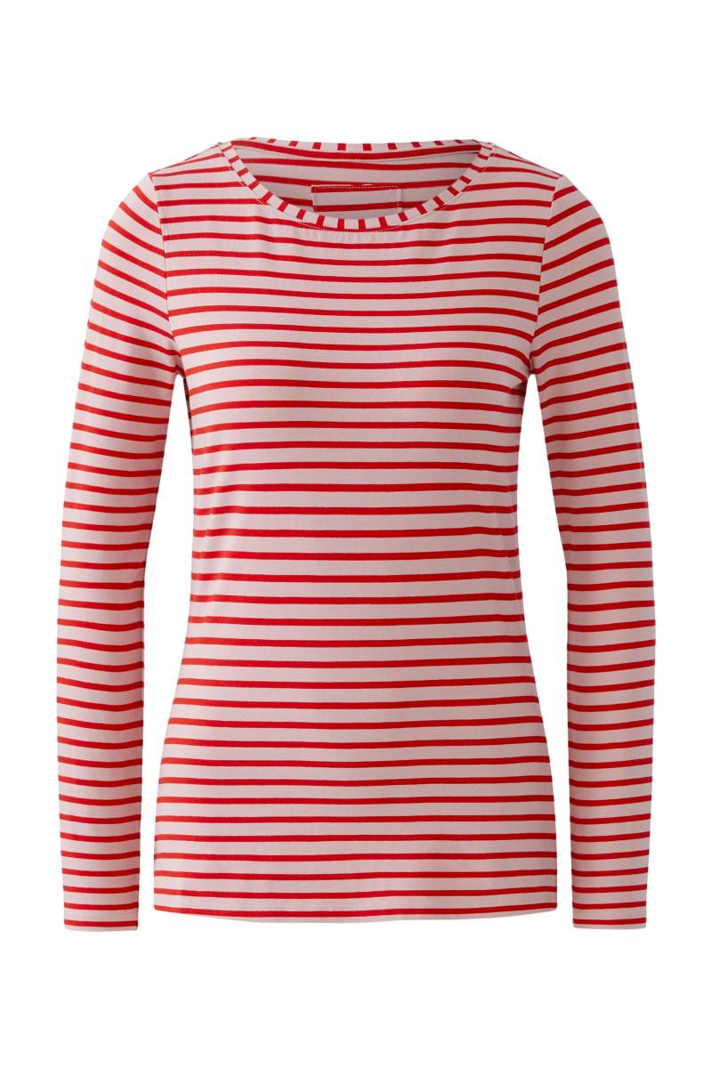 Oui - SUMIKO Langarmshirt elastische Cotton-Modalmischung rose red - Gr. - 42 von Oui