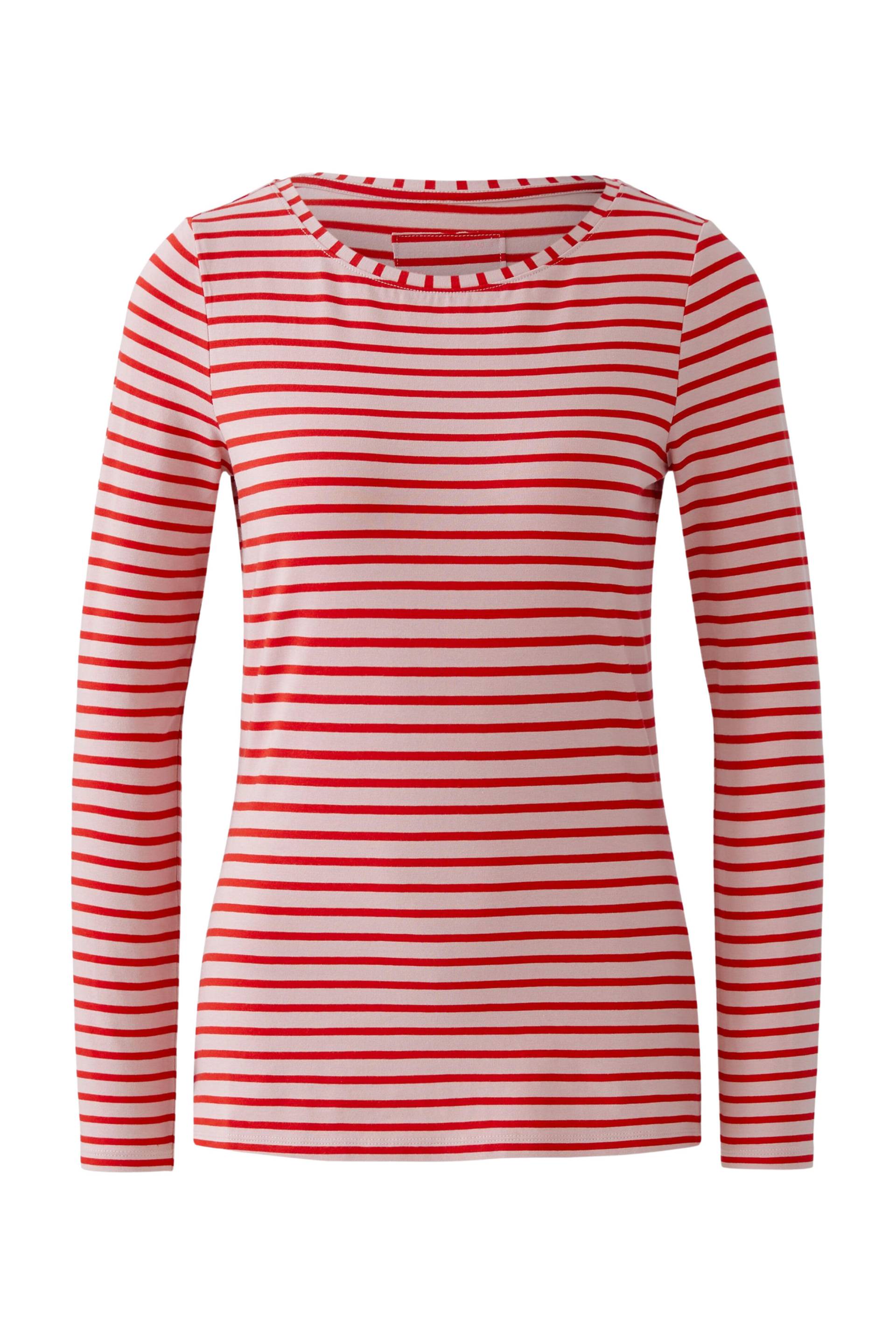 Oui - SUMIKO Langarmshirt elastische Cotton-Modalmischung rose red - Gr. - 44 von Oui