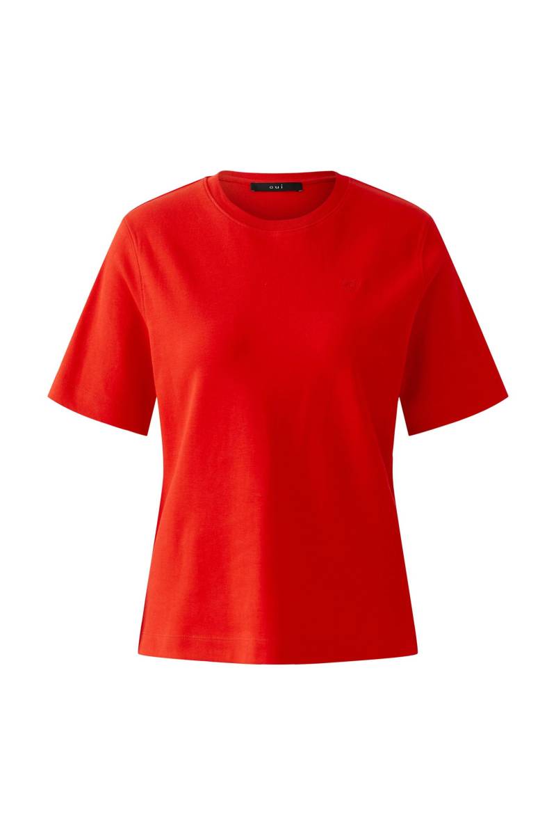 Oui - SVEHA T-Shirt reine Baumwolle high risk red - Gr. - 38 von Oui