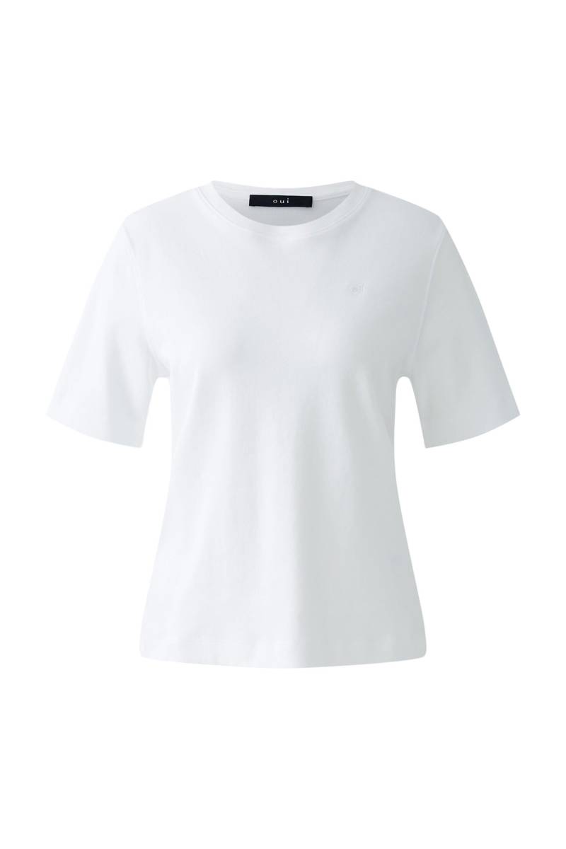 Oui - SVEHA T-Shirt reine Baumwolle optic white - Gr. - 36 von Oui