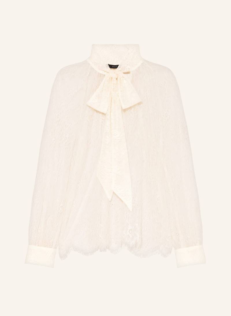 Oui Schluppenbluse Aus Spitze weiss von Oui