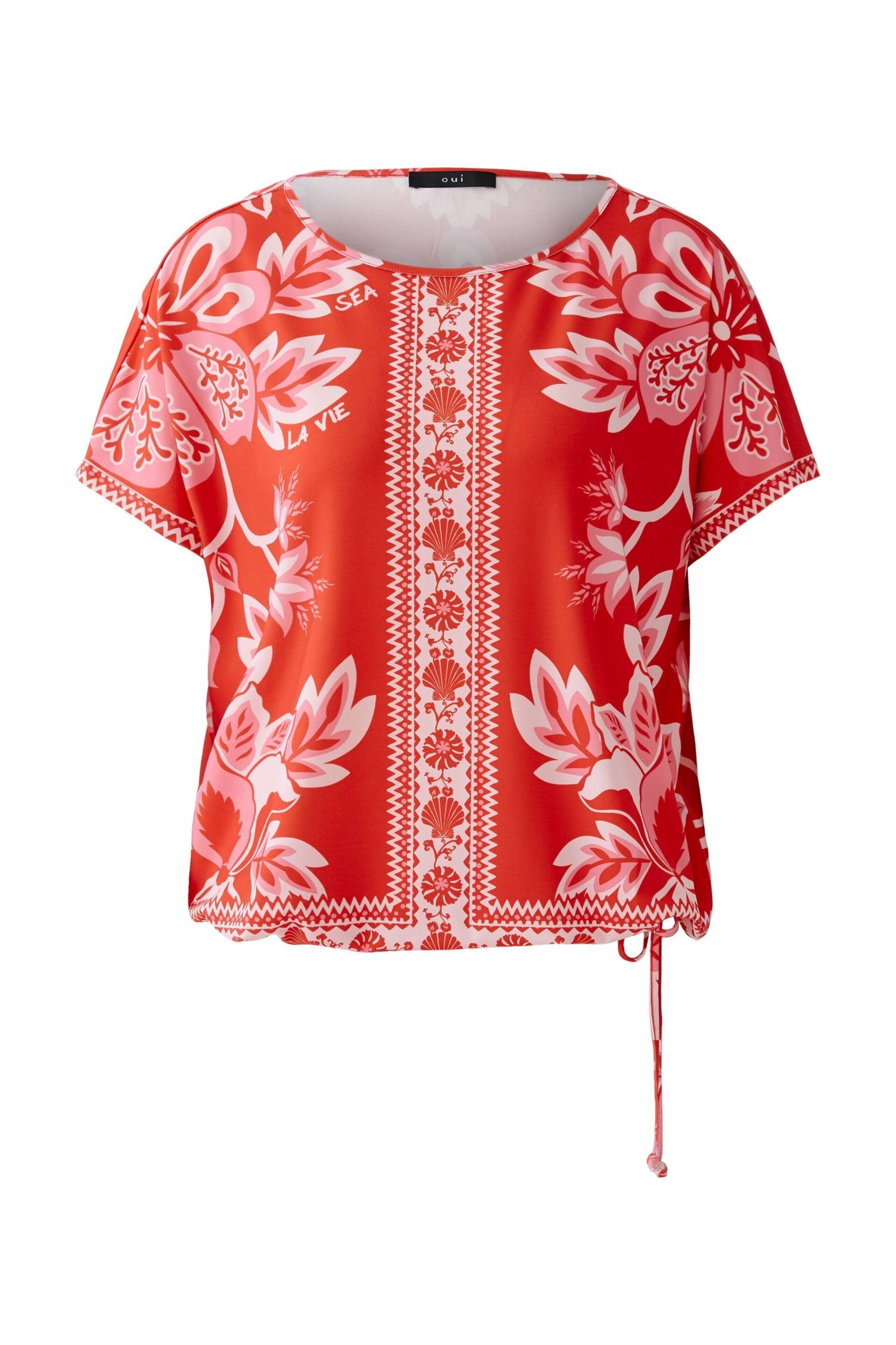 Oui - Shirt Silky Touch Qualität red rose - Gr. - 42 von Oui