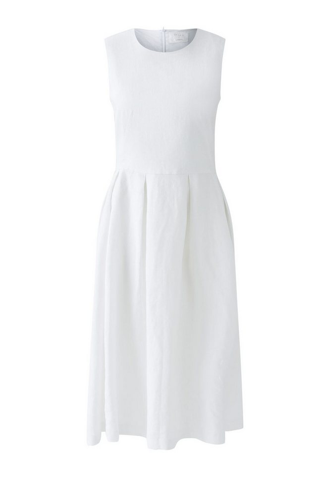 Oui Sommerkleid Midikleid reines Leinen von Oui