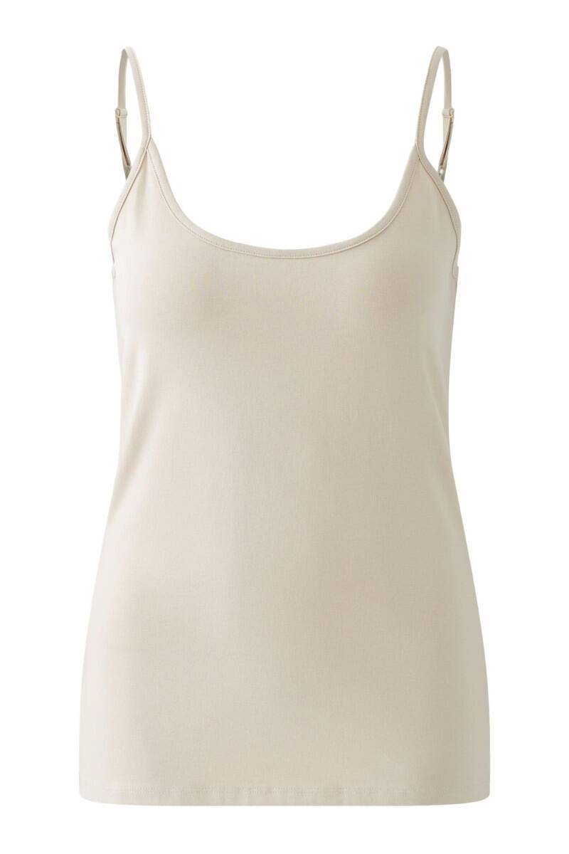 Oui - Spaghetti Top beige - Gr. - 36 von Oui