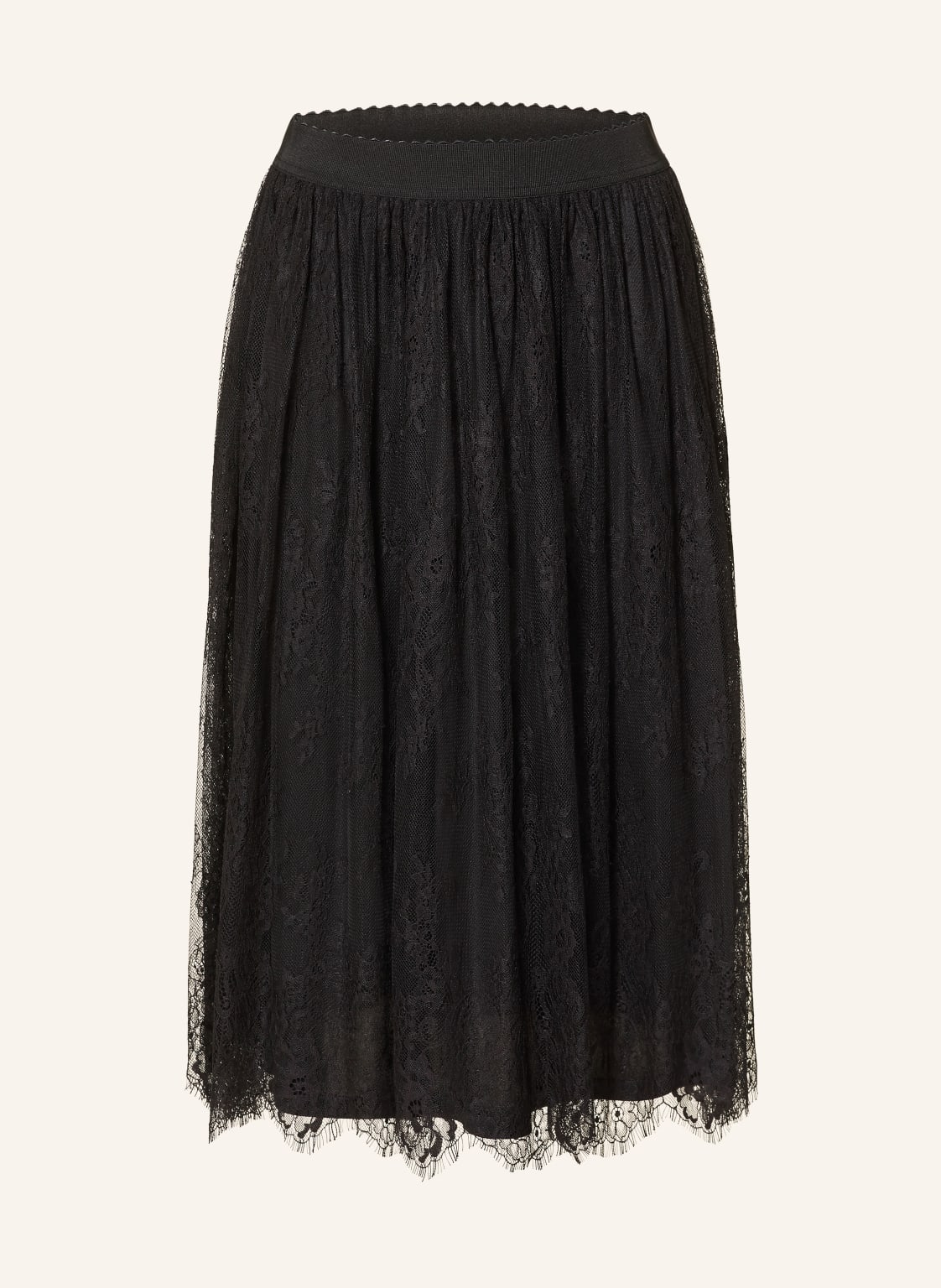 Oui Spitzenrock schwarz von Oui