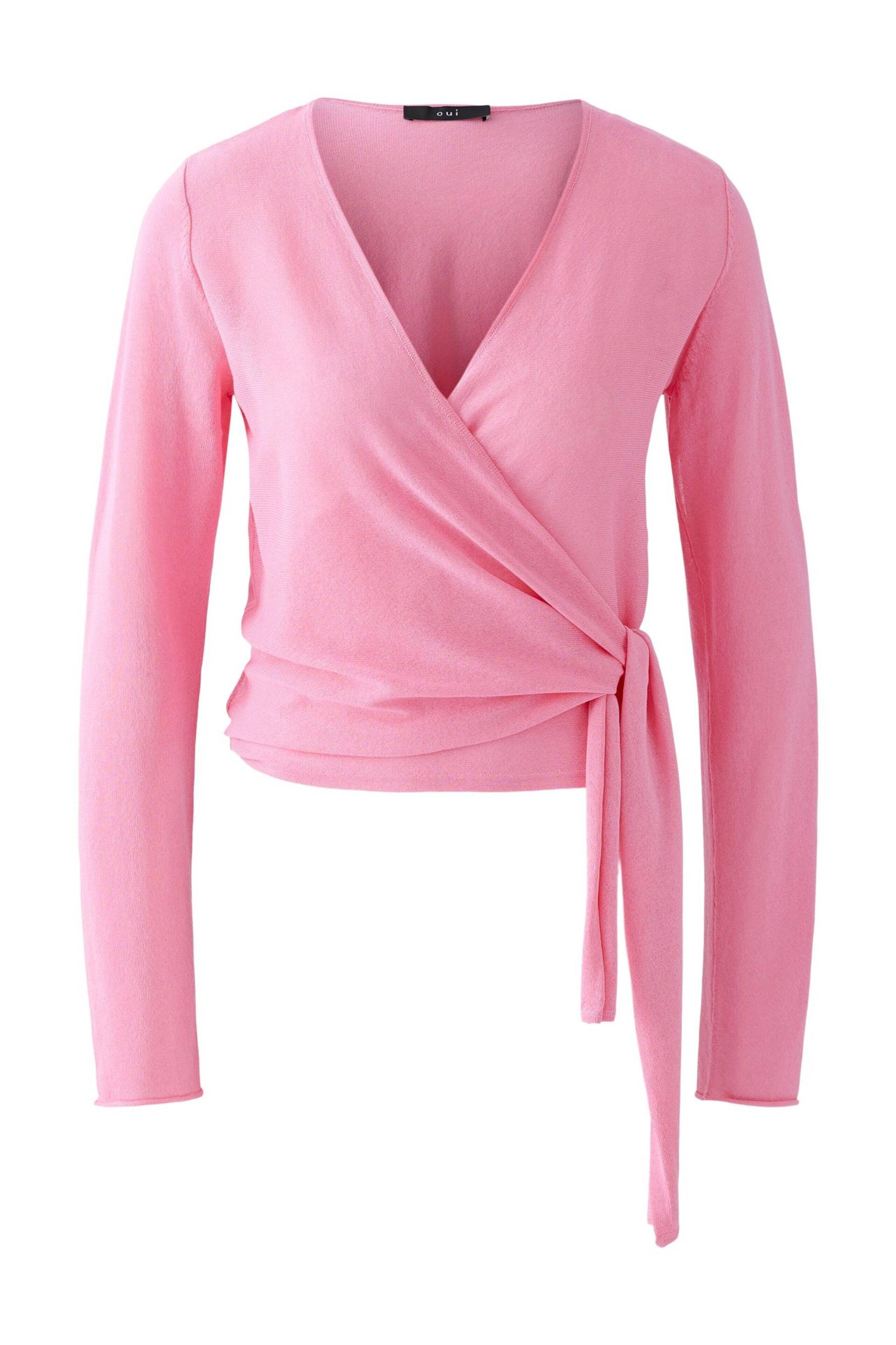 Oui - Strickjacke Viskosemischung wild orchid - Gr. - 36 von Oui