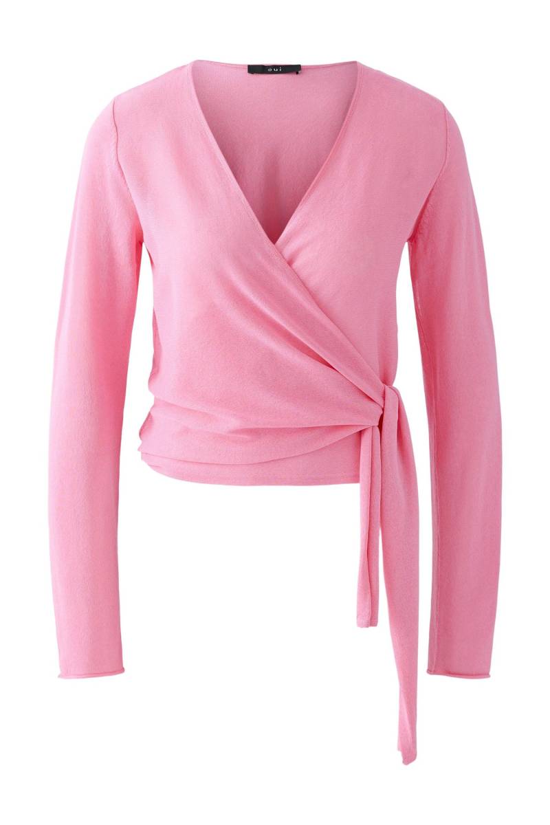 Oui - Strickjacke Viskosemischung wild orchid - Gr. - 42 von Oui