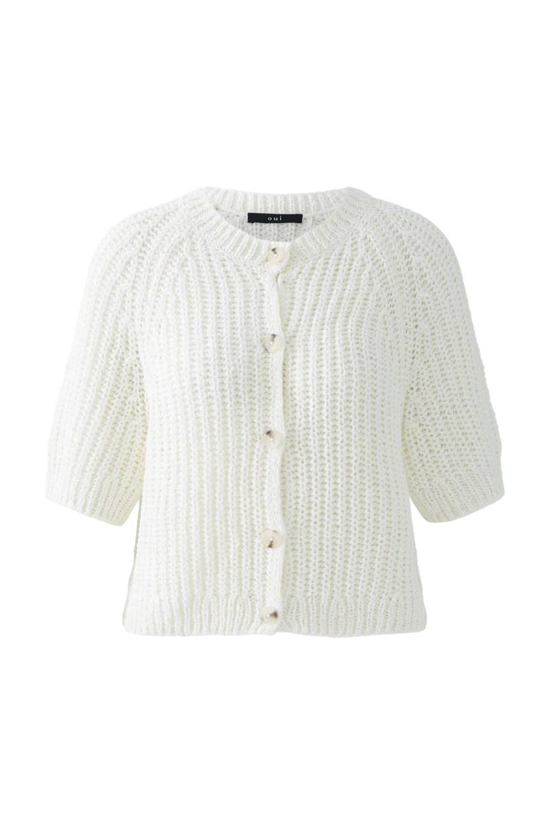 Oui - Strickjacke cloud dancer - Gr. - 40 von Oui