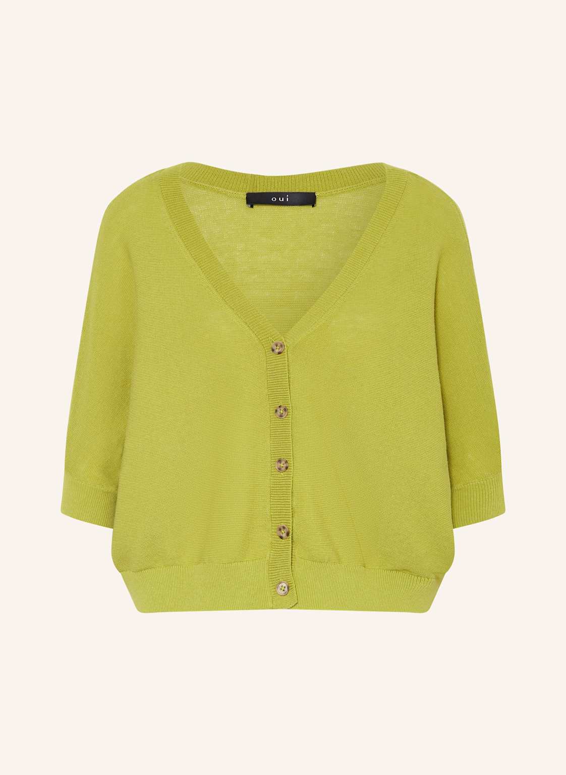 Oui Strickjacke gruen von Oui
