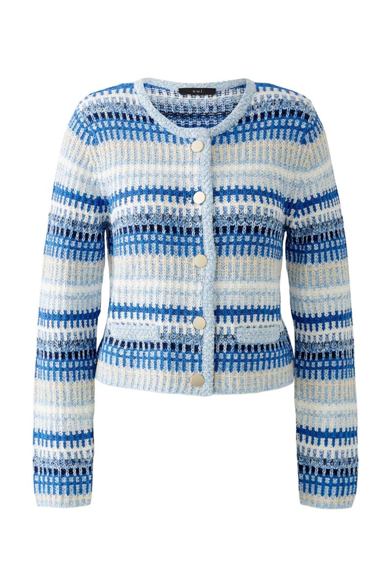 Oui - Strickjacke lt blue blue - Gr. - 42 von Oui