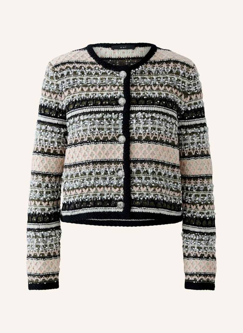 Oui Strickjacke rosa von Oui