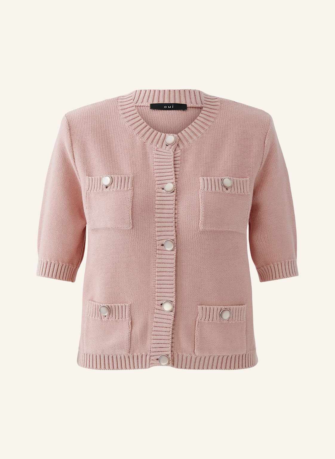 Oui Strickjacke rosa von Oui