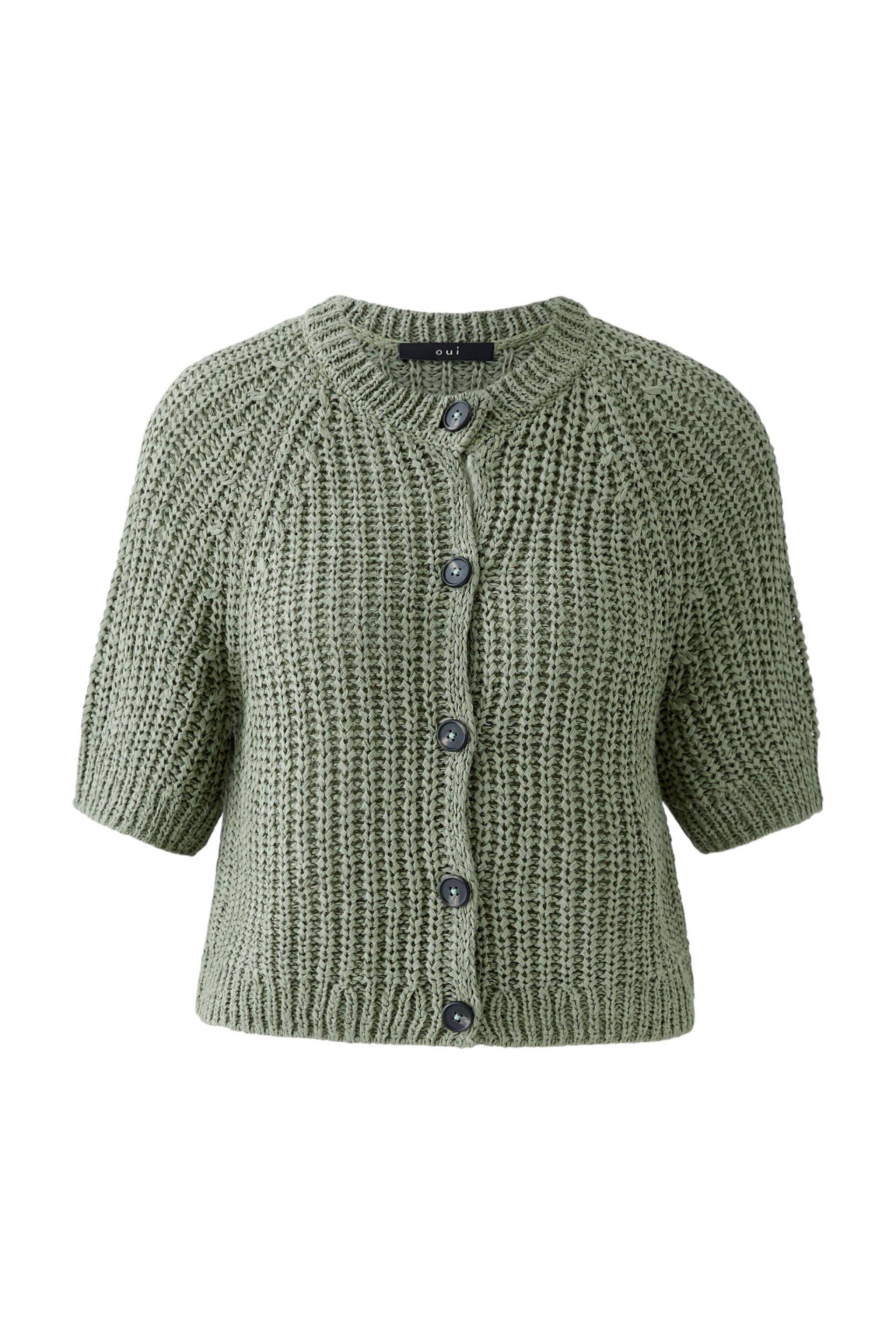 Oui - Strickjacke sage - Gr. - 44 von Oui